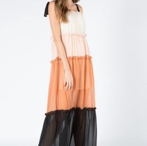 New w/tags Fanco Multi-Colored Maxi Dress Size S